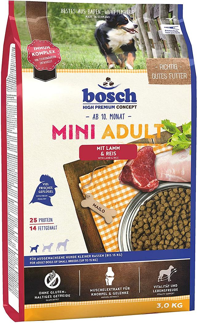 Bosch (Бош) Adult Mini Lamb & Rice корм для собак малых пород Ягненок и Рис (1 кг)